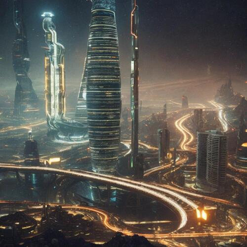 City on planet 9