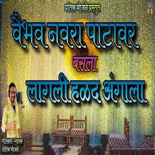 Vaibhav Navra Patavar Basla Lagali Halad Angala