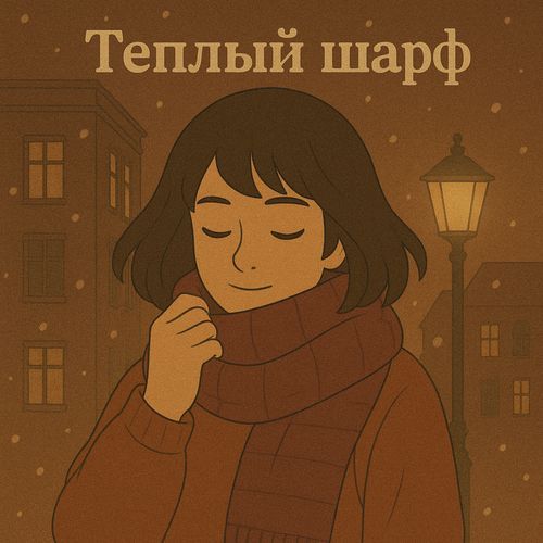 Теплый шарф