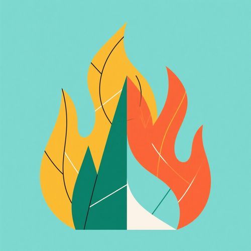 Between fire cover art