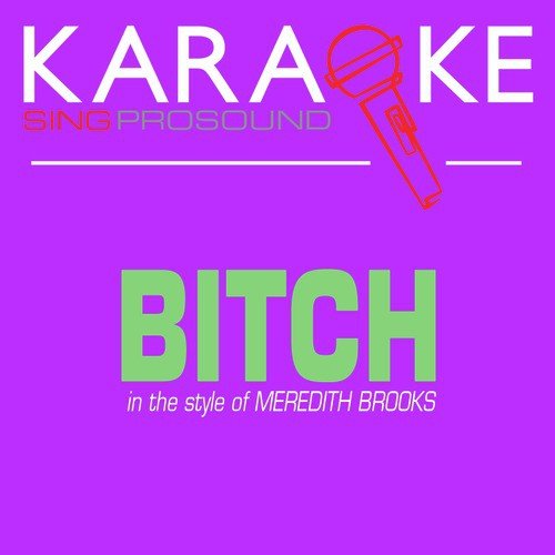 Bitch (In the Style of Meredith Brooks) [Karaoke Instrumental Version]