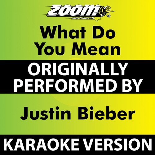 What Do You Mean (No Backing Vocals) (Karaoke Version) [Originally Performed By Justin Bieber]