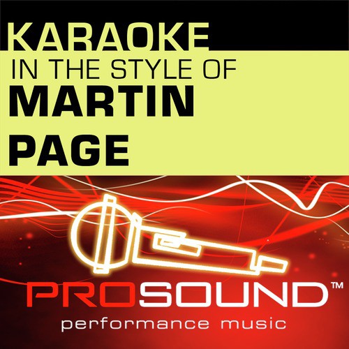 Karaoke - In the Style of Martin Page - EP (Professional Performance Tracks)