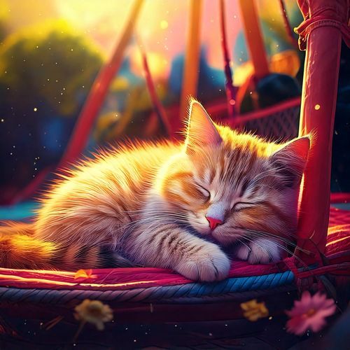 Relaxing Cat Vibes: Lofi Tunes for Peace