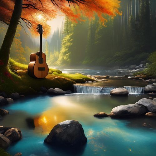 Riverside Relaxation: Soft Guitar Strums_poster_image