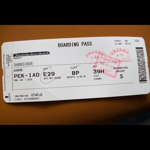 Boarding Pass