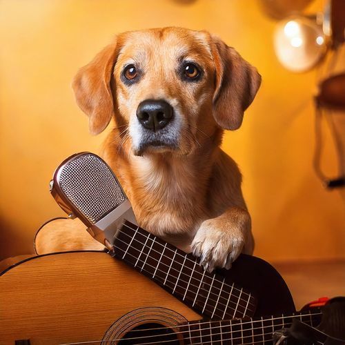 Dogs and Guitar Music: Calm Melodic Comfort