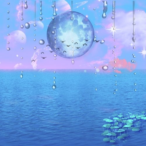 Floating in the Blue