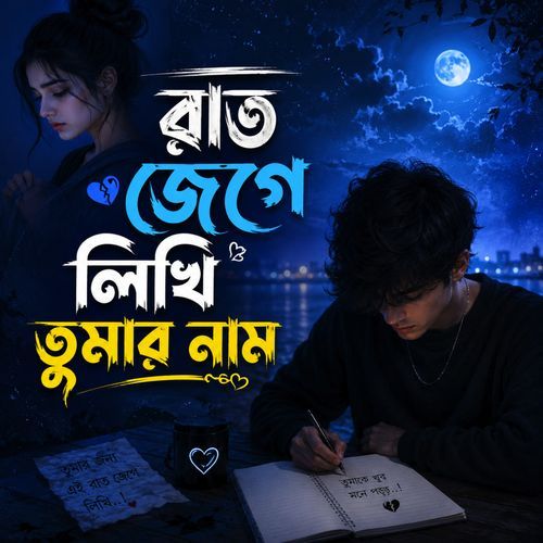 রাত জেগে লিখি তুমার নাম