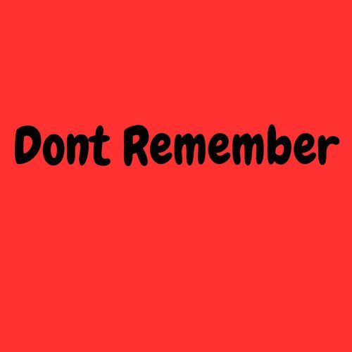 Dont Remember (feat. nowna records) cover art