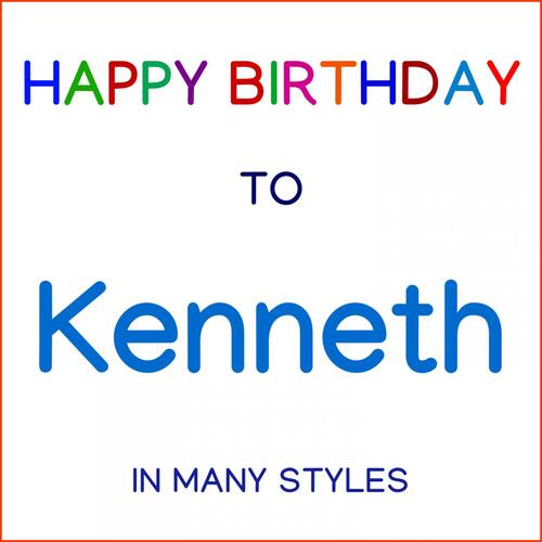 Happy Birthday To Kenneth - Normal cover art