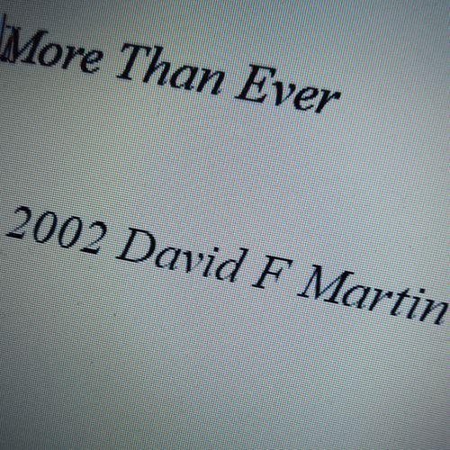 More Than Ever