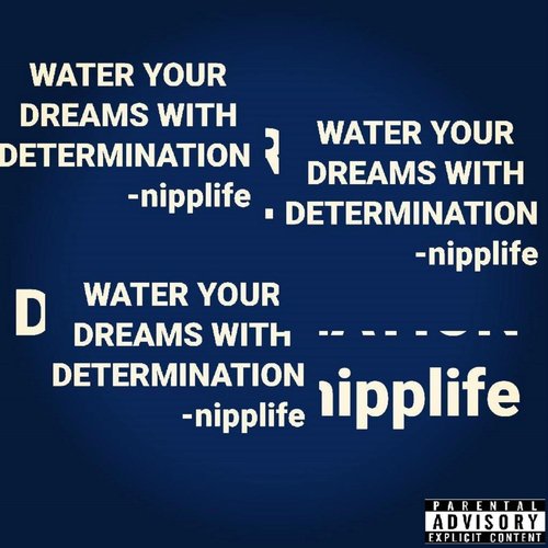 Water Your Dreams with Determination -Nipplife