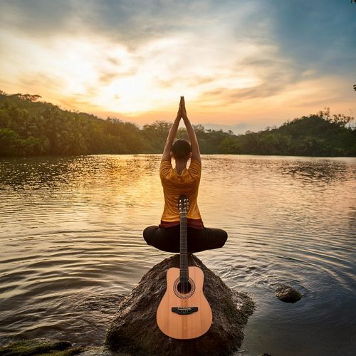 Yoga Harmony: Water Sounds and Guitar Music_poster_image