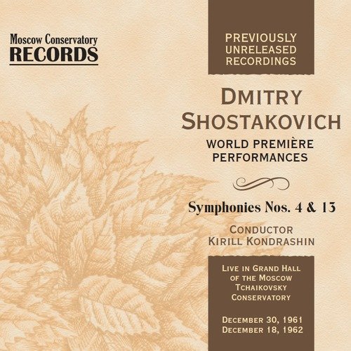 Symphony No. 13 in B flat minor, Op. 113: 3. In the Store. Adagio