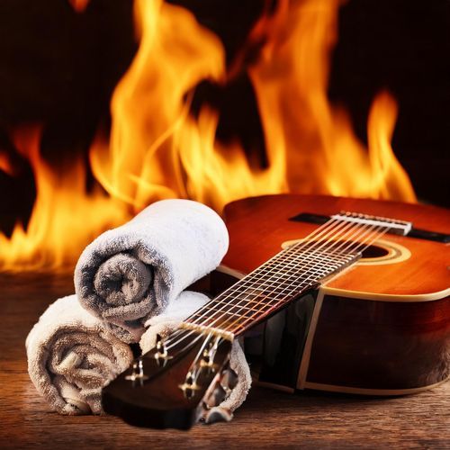 Massage Firelight Serenity: Soothing Guitar Sounds_poster_image