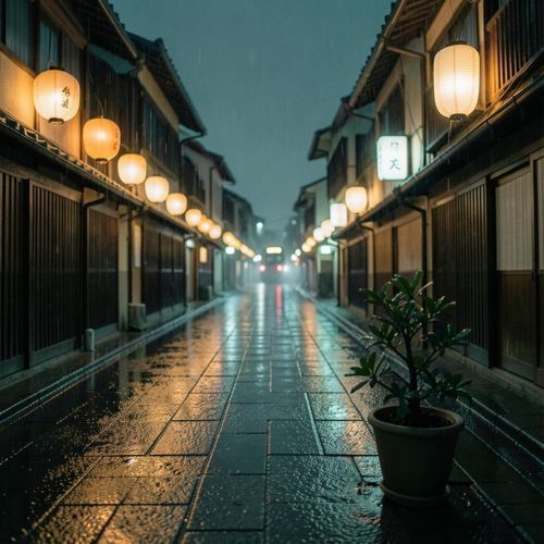 Amber Street Lights