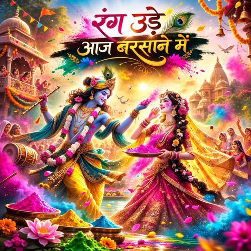 रंग उड़े आज बरसाने में cover art