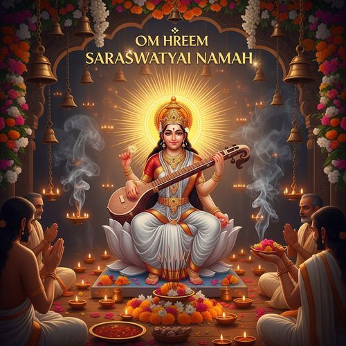 Om Hreem Saraswatyai Namah