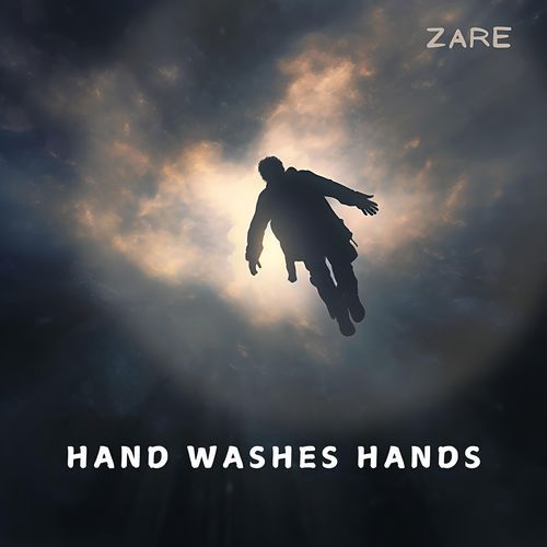 hand washes hands