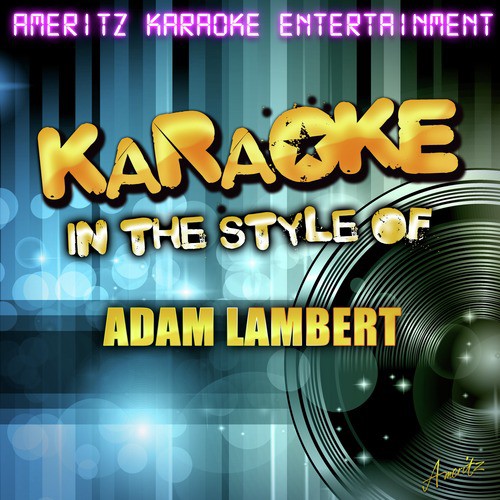For Your Entertainment (In the Style of Adam Lambert) [Karaoke Version] cover art