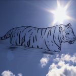 Winter Love Tiger Painting