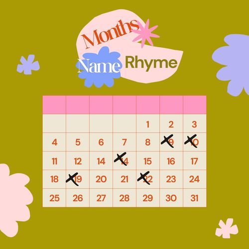 Months Name Rhyme