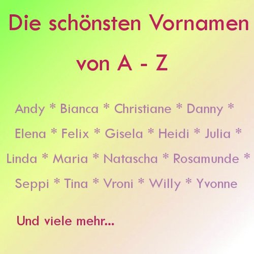 Heidi Lyrics Die Schonsten Vornamen A Z Only On Jiosaavn