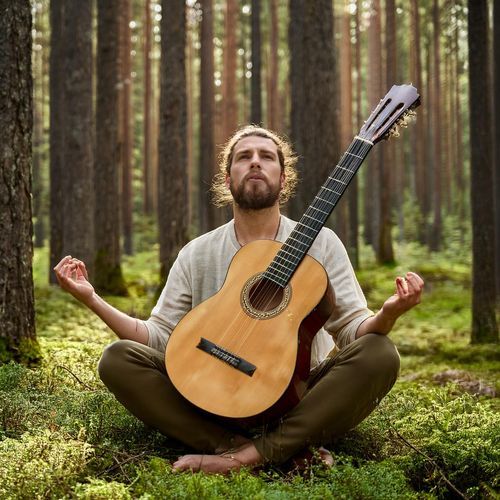 Nature's Harmony: Meditation Guitar in the Pines_poster_image