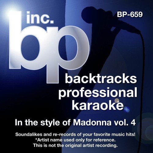 Karaoke - In the Style of Madonna, Vol. 4 (Karaoke Version)