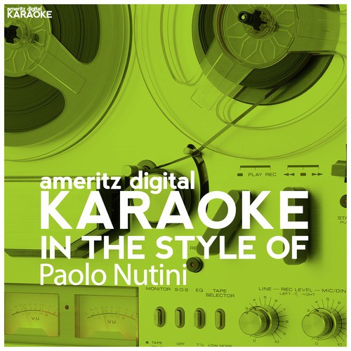 Karaoke (In the Style of Paolo Nutini)