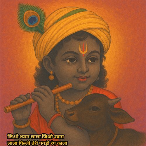 जिओ श्याम लाला जिओ श्याम लाला पिल्ली तेरी पगड़ी रंग काला