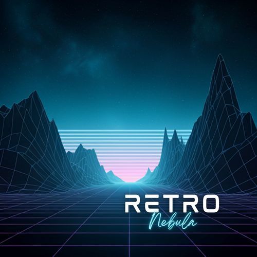 Retro Nebula: Cosmic Synth Dream in Neon_poster_image