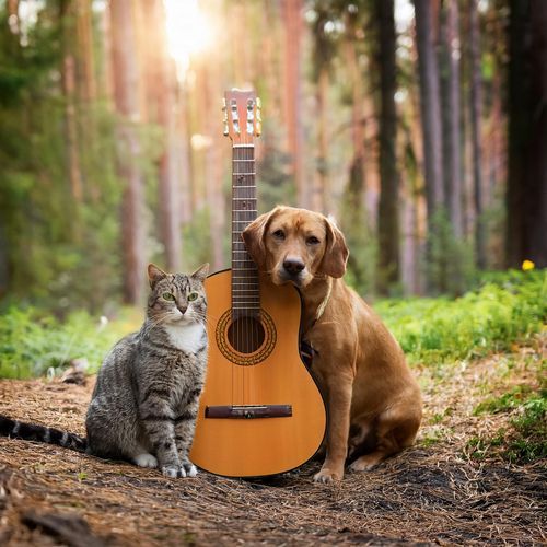 Relaxing Guitar Tails: Nature's Melodies for Pets