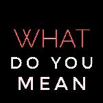 What Do You Mean