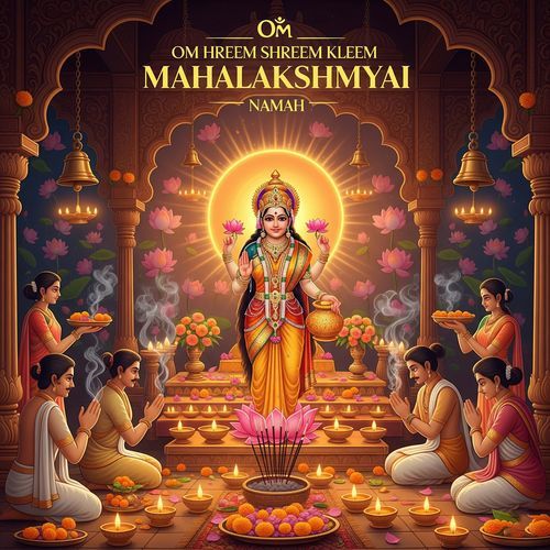 Om Hreem Shreem Kleem Mahalakshmyai Namah