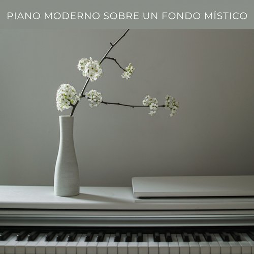 Piano Moderno Sobre Un Fondo Místico