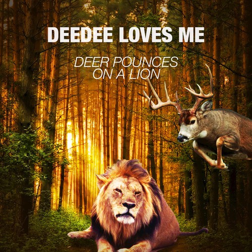 Deer Pounces on a Lion