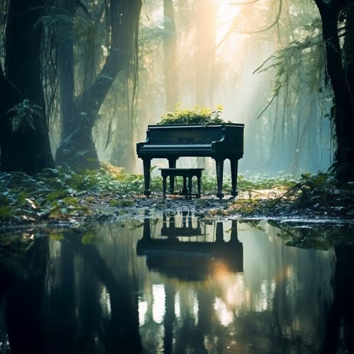 Serene Echoes: Meditation Piano Tune_poster_image