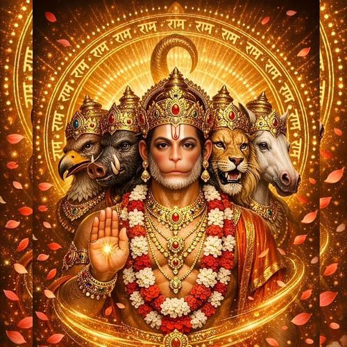 Om Panchmukhi Hanumate Namah