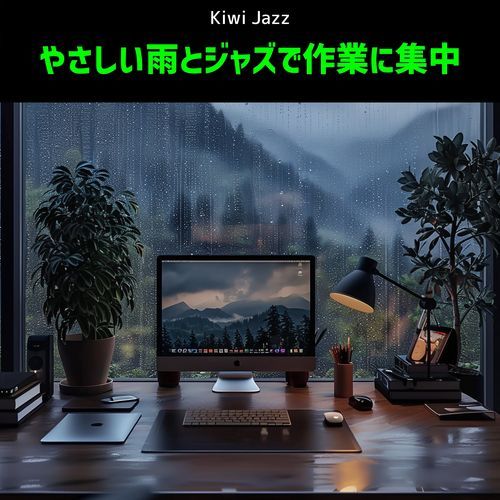 やさしい雨とジャズで作業に集中