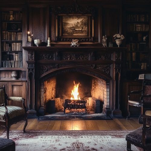 Fireplace Sounds from a English Manor House_poster_image