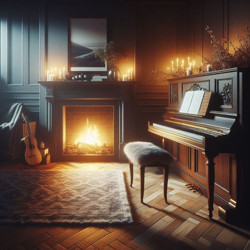 Classical Piano Relaxation: By the Fireplace_poster_image