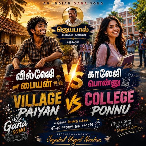 Village Paiyan- VS- College Ponnu | Tamil Gana Song | Lyrics: Jayabal Ungal Nanban