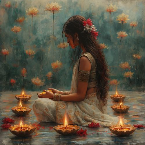 Diwali Calm Indian Ambiance_poster_image