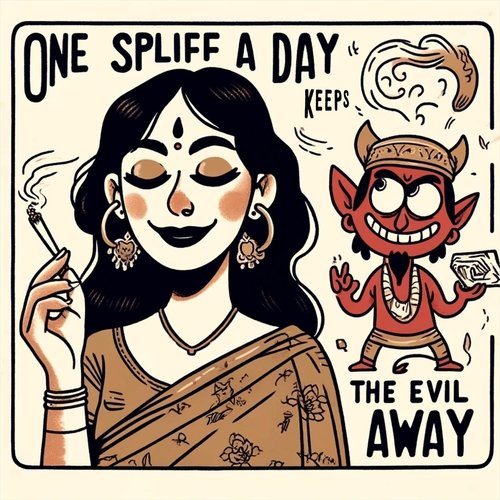 One Spliff A Day Keeps The Evil Away (feat. Lady Skavya)_poster_image