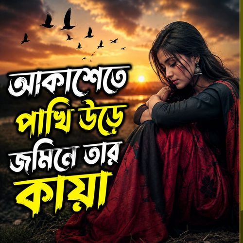 Akashete Pakhi Ure Jomine Tar kaiya