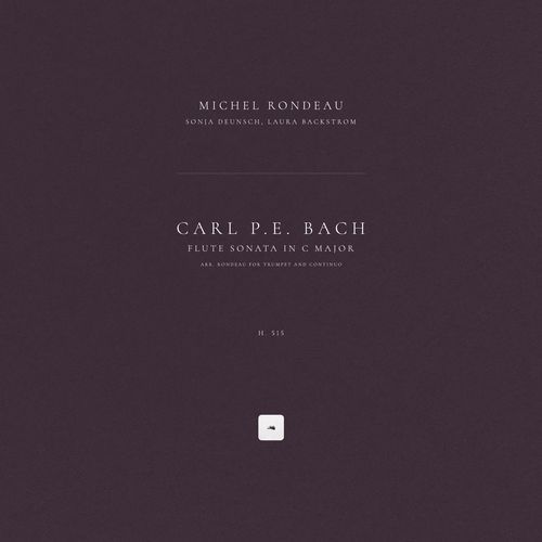 Flute Sonata in C Major, H. 515 (Arr. Rondeau for Trumpet and Continuo)