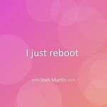 I just reboot