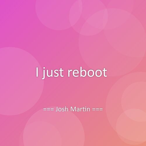 I just reboot